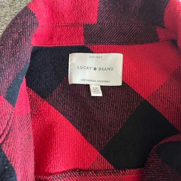 Women's Lucky Brand Oversized Shacket size Large - Picture 2 of 4